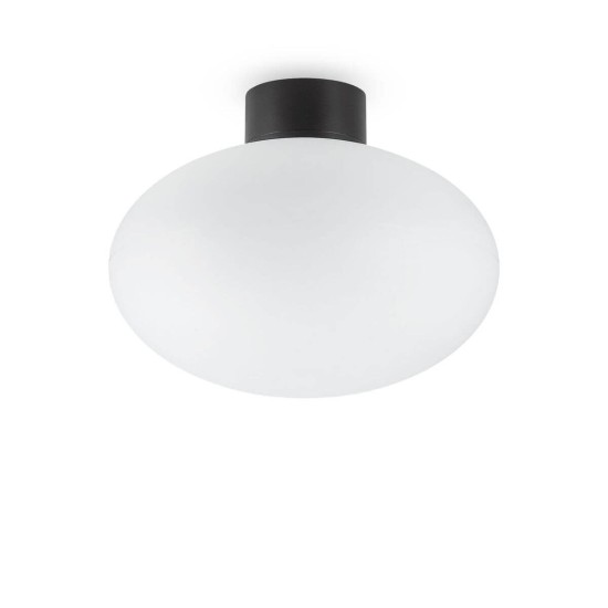 Ideal Lux CLIO Deckenleuchte E27 ⌀90mm dimmbar Schwarz IP44 148878