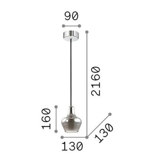 Ideal Lux LIDO G9 Pendelleuchte ⌀130mm dimmbar Rauchglas warmweiss 168357