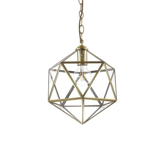 Ideal Lux DECA Pendelleuchte E27 ⌀280mm dimmbar Brüniert 168852