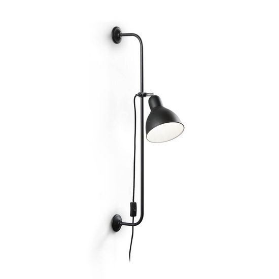 Ideal Lux SHOWER Wandleuchte E27 Schwarz 179643