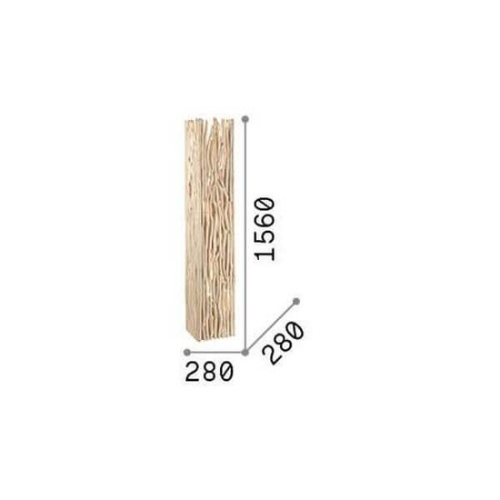 Ideal Lux DRIFTWOOD Stehleuchte E27 2-fach Holz 180946