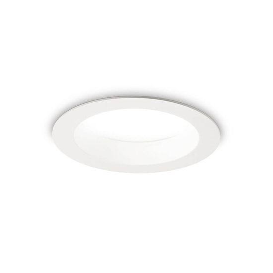 Ideal Lux BASIC LED Einbauleuchte 15W ⌀144mm Weiss warmweiss 193526