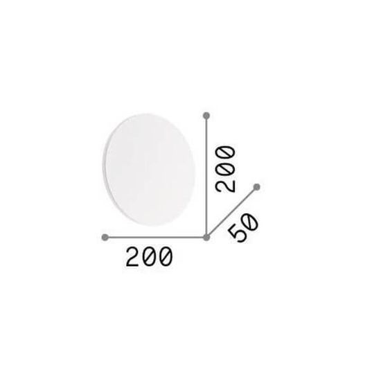 Ideal Lux COVER LED Wandleuchte 11W ⌀200mm Weiss warmweiss 195711