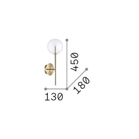 Ideal Lux EQUINOXE G4 Wandleuchte Chrom warmweiss 200132