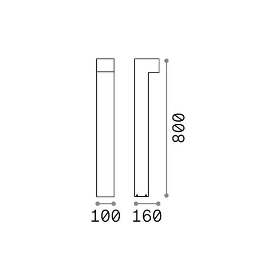 Ideal Lux SIRIO Stehleuchte G9 2-fach dimmbar Braun IP44 213262