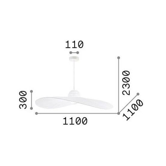 Ideal Lux MADAME Pendelleuchte E27 ⌀1100mm dimmbar Elfenbeinfarbig 219875