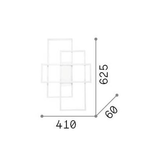 Ideal Lux FRAME LED Deckenleuchte 31W Weiss warmweiss 230726