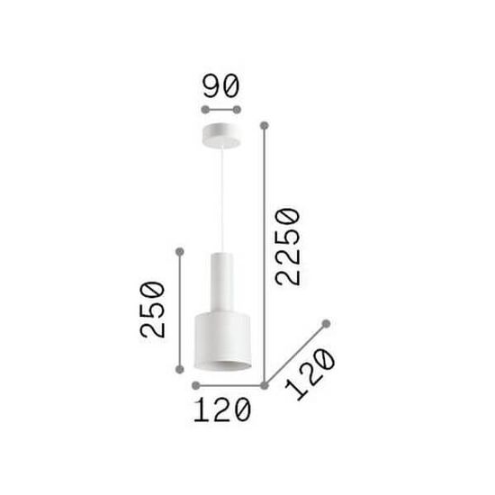 Ideal Lux HOLLY Pendelleuchte E27 ⌀120mm dimmbar Schwarz 231563