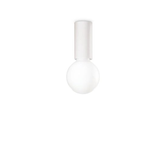 Ideal Lux PETIT E27 Deckenleuchte 8W ⌀50mm dimmbar Weiss warmweiss 232966