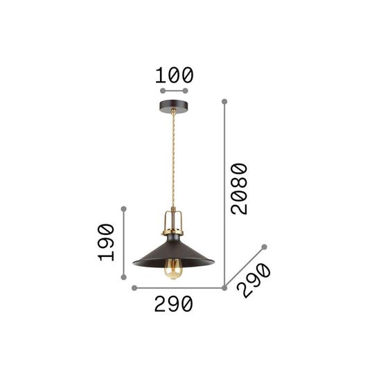 Ideal Lux ERIS Pendelleuchte E27 ⌀290mm dimmbar Weiss 238173