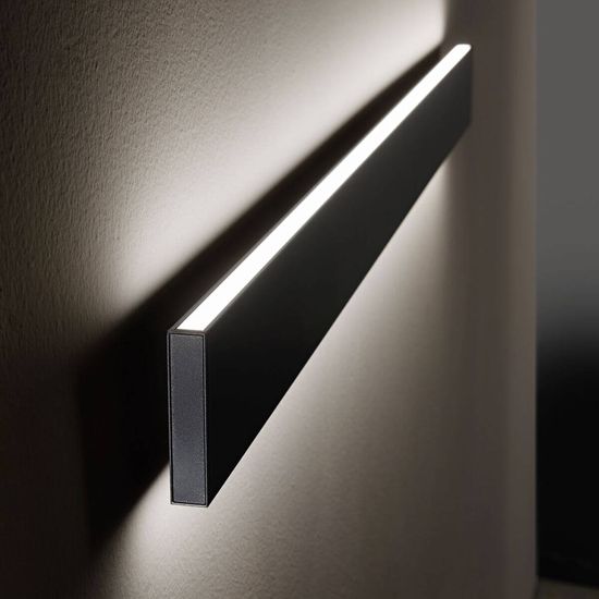 Ideal Lux LINUS LED Wandleuchte 32W dimmbar Schwarz warmweiss 242019