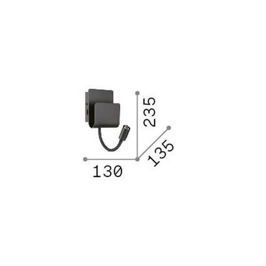 Ideal Lux PROBE LED Wandleuchte 2x 2x9W Weiss warmweiss 243160