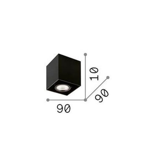 Ideal Lux MOOD GU10 Deckenleuchte dimmbar Schwarz warmweiss 243948