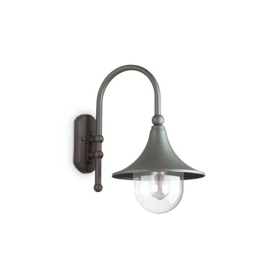 Ideal Lux CIMA Wandleuchte E27 dimmbar Anthrazit IP43 246819