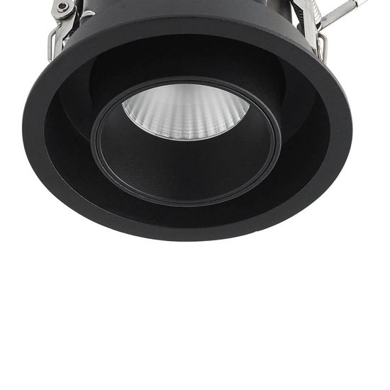 Ideal Lux NOVA LED Einbauleuchte 12W ⌀100mm Schwarz warmweiss 248189