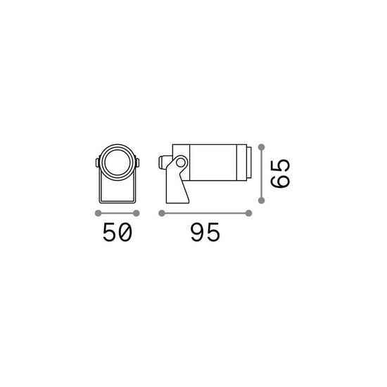 Ideal Lux STARLIGHT LED Bodenleuchte 5,5W Grau IP68 warmweiss 248394