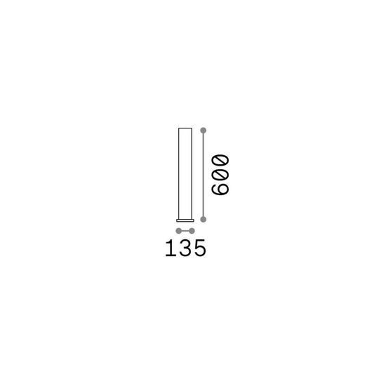 Ideal Lux CLIO Stehleuchte E27 ⌀135mm dimmbar Anthrazit IP44 249452