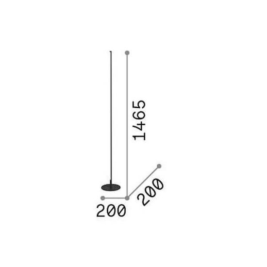 Ideal Lux YOKO LED Stehleuchte 16W ⌀200mm Weiss warmweiss 258874