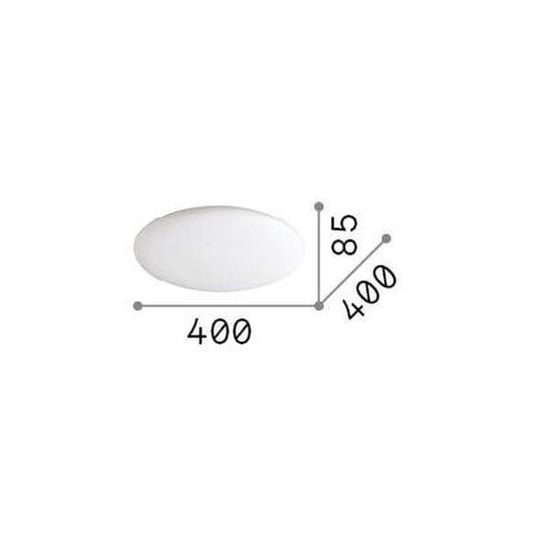 Ideal Lux LEVEL LED Deckenleuchte 22,5W ⌀400mm Weiss warmweiss 261164