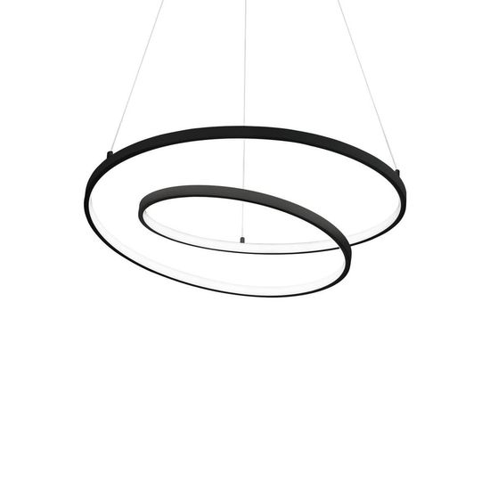 Ideal Lux OZ LED Pendelleuchte 48W ⌀600mm Schwarz warmweiss 269436