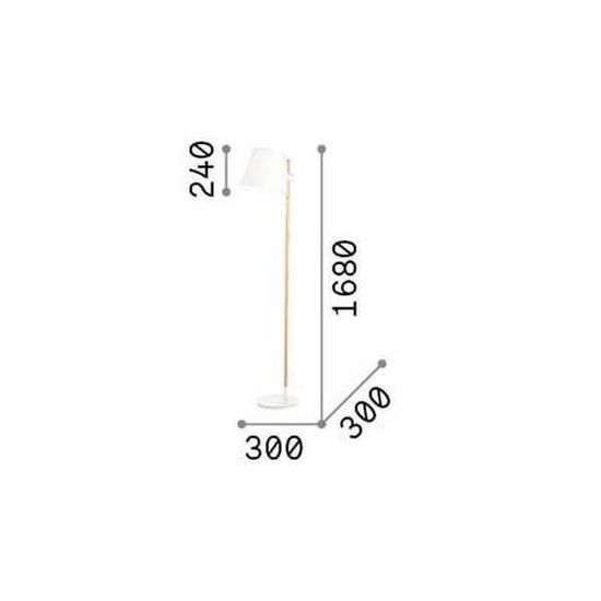 Ideal Lux AXEL Stehleuchte E27 ⌀300mm Weiss 272245