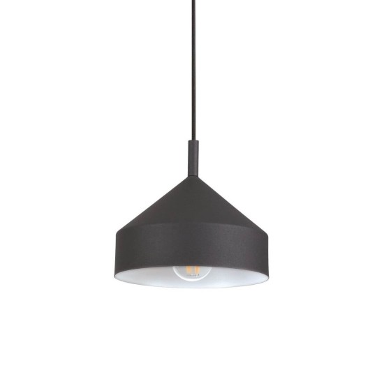 Ideal Lux YURTA Pendelleuchte E27 ⌀210mm dimmbar Schwarz 281568