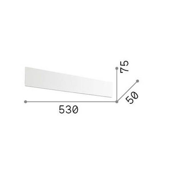 Ideal Lux ZIG ZAG LED Wandleuchte 23W Messing warmweiss 282138