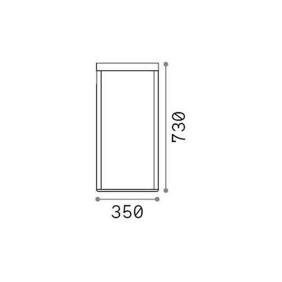 Ideal Lux IPOTESI LED Stehleuchte 16W Schwarz IP44 warmweiss 282244