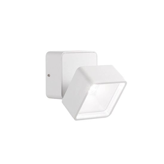 Ideal Lux OMEGA SQUARE LED Wandleuchte 7W Weiss IP54 neutralweiss 285528