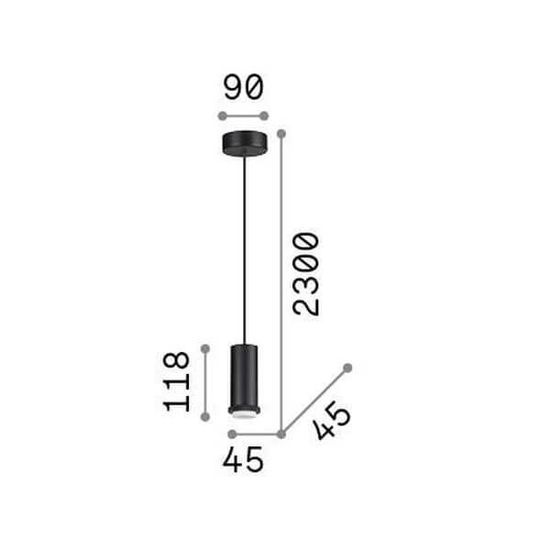 Ideal Lux MIX-UP Pendelleuchte E27 ⌀45mm dimmbar Weiss 288406