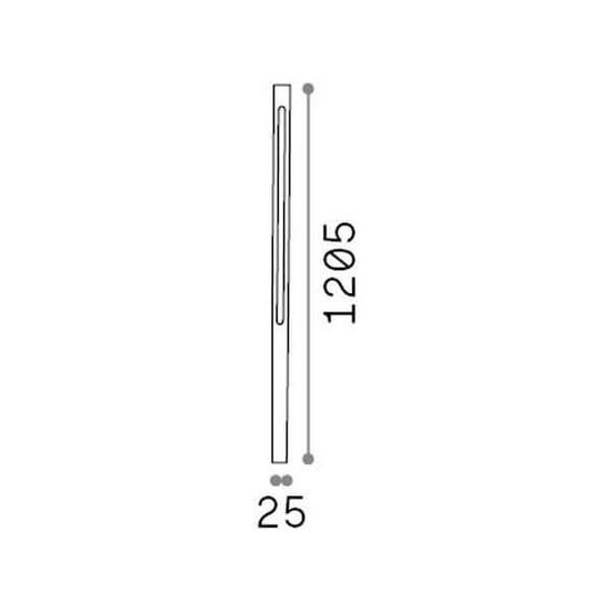 Ideal Lux JEDI LED Stehleuchte 19W Schwarz IP65 warmweiss 293196