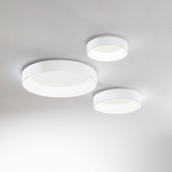 Ideal Lux ZIGGY LED Deckenleuchte 42W ⌀595mm Weiss warmweiss 293790