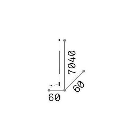 Ideal Lux FILO LED Stehleuchte 15W ⌀60mm Weiss warmweiss 301051