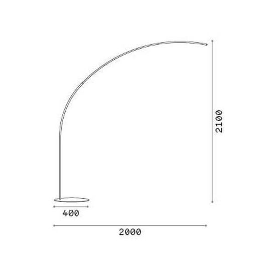 Ideal Lux COMET LED Stehleuchte 30W dimmbar Schwarz warmweiss 304168