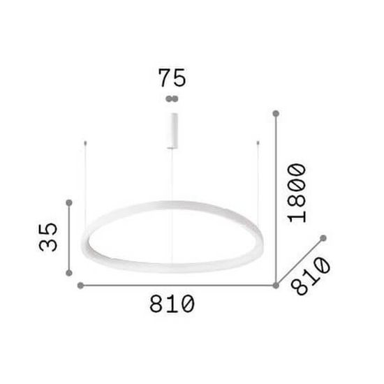 Ideal Lux GEMINI LED Pendelleuchte 55W dimmbar Schwarz warmweiss 304724