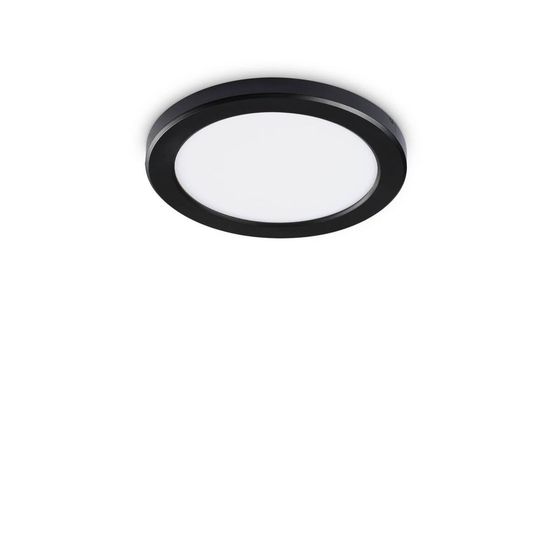 Ideal Lux AURA LED Deckenleuchte 20W ⌀220mm Schwarz neutralweiss 306360