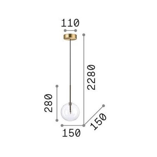 Ideal Lux EQUINOXE G4 Pendelleuchte ⌀150mm Chrom warmweiss 306537