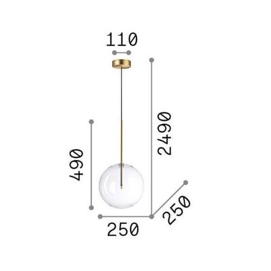 Ideal Lux EQUINOXE G4 Pendelleuchte ⌀250mm Chrom warmweiss 306551