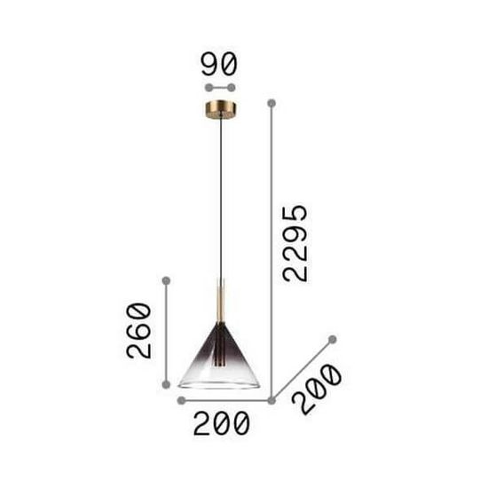 Ideal Lux EMPIRE G9 Pendelleuchte ⌀200mm dimmbar Chromrauchglas warmweiss 309798