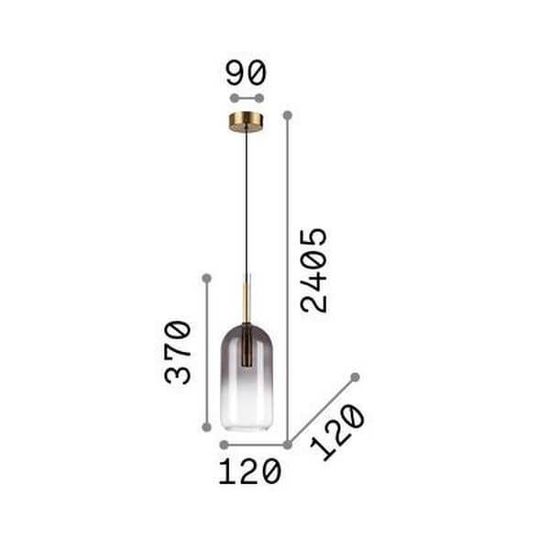 Ideal Lux EMPIRE G9 Pendelleuchte ⌀120mm dimmbar Chromrauchglas warmweiss 309804