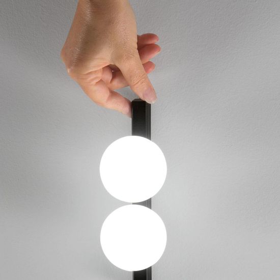 Ideal Lux PING PONG LED Wandleuchte 2x 2x6W Schwarz warmweiss 313252