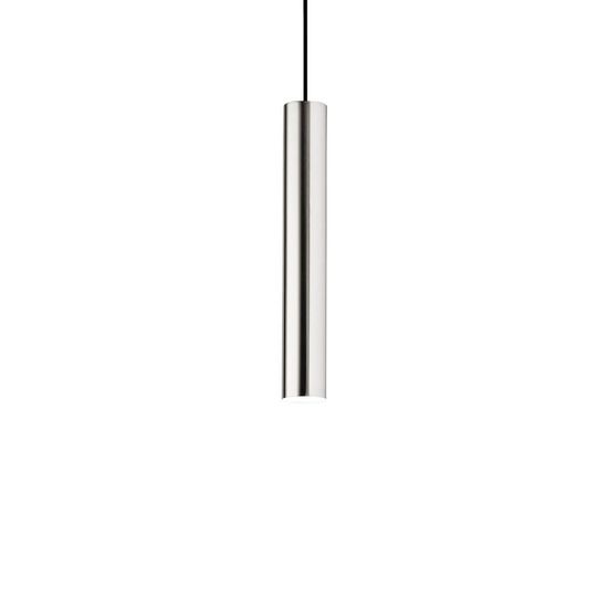 Ideal Lux LOOK GU10 Pendelleuchte ⌀60mm dimmbar Nickel warmweiss 313894