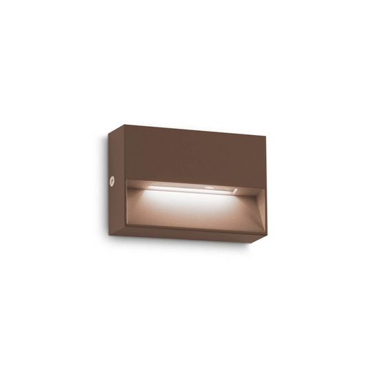 Ideal Lux DEDRA LED Wandleuchte 1,5W Braun IP65 warmweiss 316895