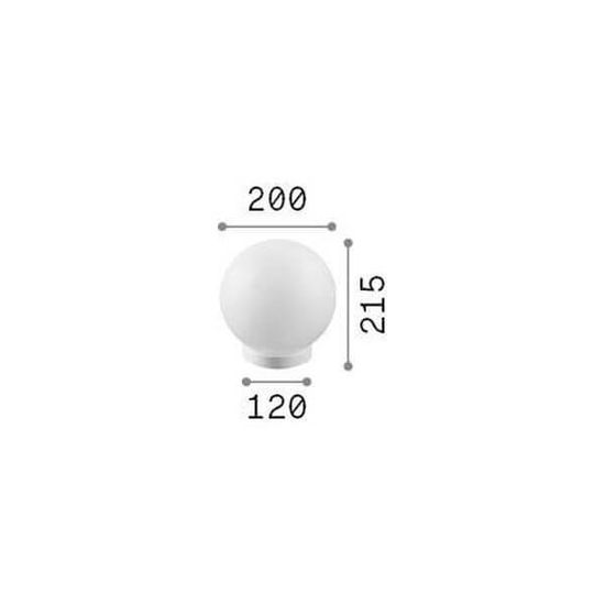 Ideal Lux CARTA Tischleuchte E27 ⌀200mm Weiss 317168