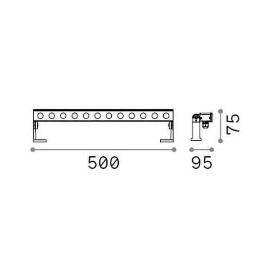 Ideal Lux THOR LED Bodenleuchte 20W Weiss IP65 warmweiss 318523