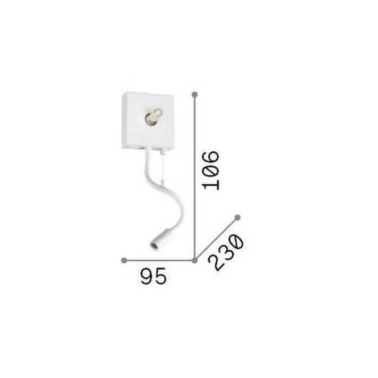 Ideal Lux KID G9/LED Wandleuchte 2x 2x3W Weiss warmweiss 321578