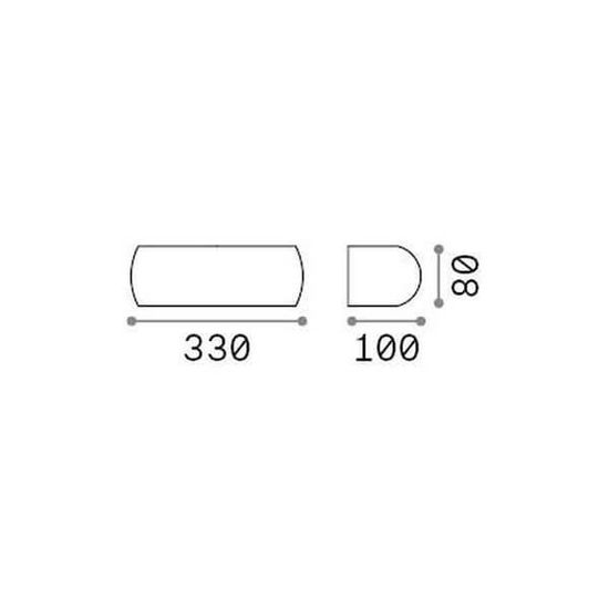 Ideal Lux GIOVE E27 Wandleuchte dimmbar Grau IP54 322605