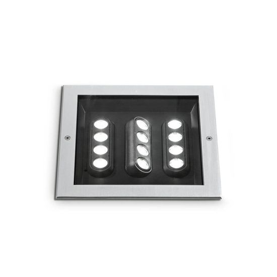 Ideal Lux TAURUS LED Einbauleuchte 20W Stahlfarben IP67 warmweiss 325712