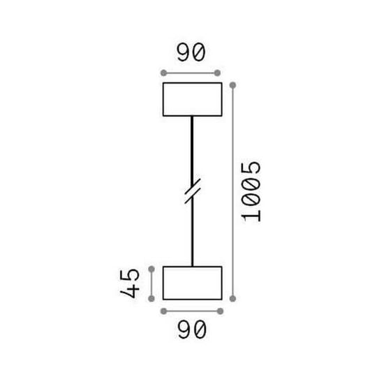 Ideal Lux CLIO Pendelleuchte E27 ⌀90mm dimmbar Braun IP44 326801