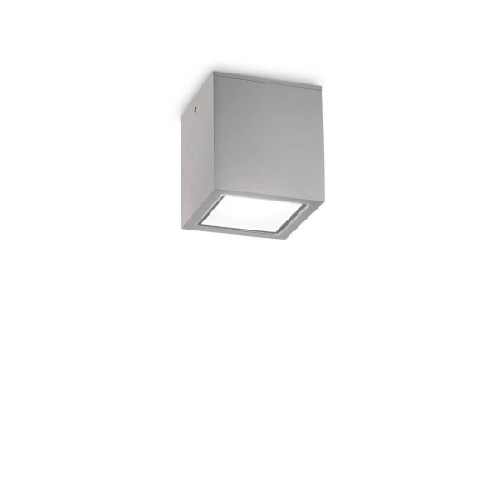 Ideal Lux TECHO Deckenleuchte GU10 dimmbar Grau IP54 326894